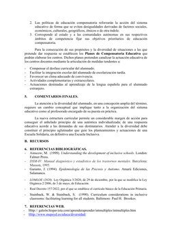 2. Las  políticas  de  educación  compensatoria  reforzarán  la  acción  del  sistema
educativo de forma que se eviten desigu