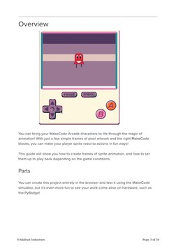MakeCode Arcade Sprite Animation Guide | PDF | Computing