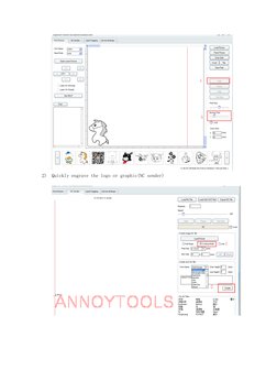  
2) Quickly engrave the logo or graphic(NC sender) 
