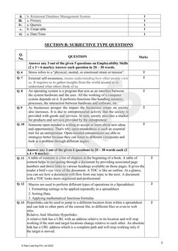 IT Class 10 Marking Scheme 2023 | PDF | Sql | Databases