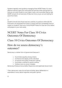 Students regularly want guidance managing those NCERT Notes. It’s most 
effective natural to get stuck withinside the exercis