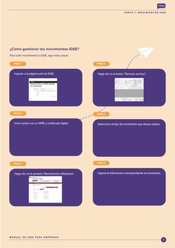 M A N U A L  D E  I D S E  P A R A  E M P R E S A S
9
P A R T E  7 :  M O V I M I E N T O S  I D S E
Ingrese a la página web