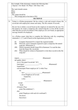 For example: If the dictionary contains the following data: 
{"Spoons":116,"Knife":50,"Plates":180,"Glass":60} 
 
The stack