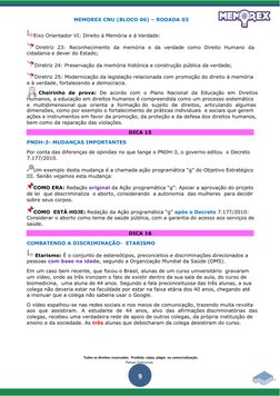 MEMOREX CNU (BLOCO 06) – RODADA 03 
Todos os direitos reservados.  Proibida  cópia, plágio  ou comercialização.   
Pensar Con