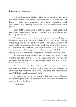 i 
 
NegOr_Q4_AppliedEconomics11_Module3_v2 
Introductory Message 
 
This Self-Learning Module (SLM) is prepared so that you,