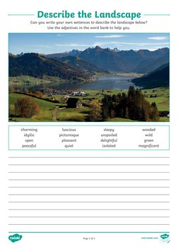 Adjectives for Describing Landscapes | PDF | Landscape