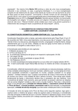 3 
 
expressão".  Na mesma linha Bento XVI continua a obra de uma nova evangelização, 
indicando o seu conteúdo, ou seja, o q