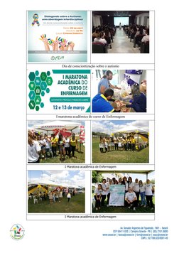 Dia de conscientização sobre o autismo
I maratona acadêmica do curso de Enfermagem
I Maratona acadêmica de Enfermagem
I Marat