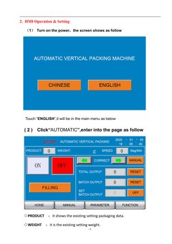 Automatic Packing Machine Manual | PDF