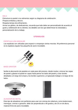 UTENSILIOS 
ESPÁTULA LISA ANGULAR 
Las espátulas son utilizadas para esparcir o emparejar ciertas mezclas. Mi preferencia per