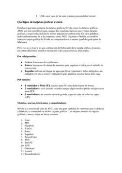 ▪ USB, en el caso de las más potentes para realidad virtual. (https://www.pccomponentes.com/realidad-virtual) 
Qué tipos de t