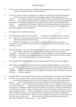 Kenya Police Accident Abstract Form | PDF | Witness | Police