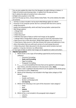You can also update the index from the Navigator by right-clicking on Indexes → 
Table of Contents and choosing Index → Updat