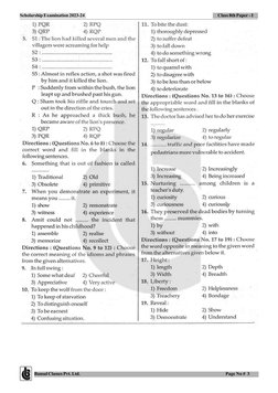 Bansal Classes Pvt. Ltd.
                  Page No #  3
Scholarship Examination 2023-24
Class 8th Paper - I
