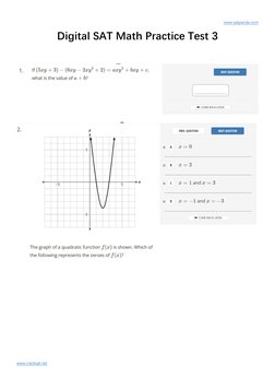 www.satpanda.com  (https://www.satpanda.com/)
www.cracksat.net  (https://www.cracksat.net/)
Digital SAT Math Practice Test 3