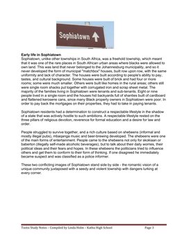 Early life in Sophiatown
Sophiatown, unlike other townships in South Africa, was a freeh