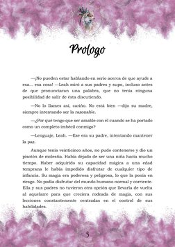 Prologo 
—¡No pueden estar hablando en serio acerca de que ayude a 
esa... esa cosa! —Leah miró a sus padres y supo, inclus