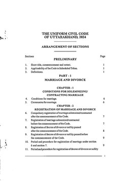 Uniform Civil Code Bill in Uttarakhand | PDF