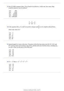   3. Out of 10,000 computer chips, 38 are found to be defective. At this rate, how many chips
would be defective out of a mil