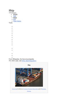 Ship  (https://en.wikipedia.org/wiki/File:Containerterminal_Altenwerder_(Hamburg-Altenwerder).Iris_Bolten.4.phb.ajb.jpg)
146