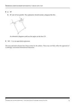 End-of-Unit 5 Test Answers for Grade 7 | PDF
