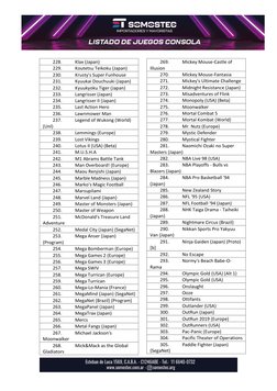 SG800 and MD Game Listings | PDF