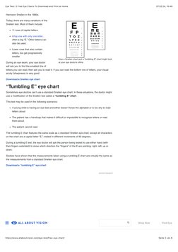Eye Risk Chart Free Printable Eye Test Charts | PDF | Visual Acuity | Clinical Medicine