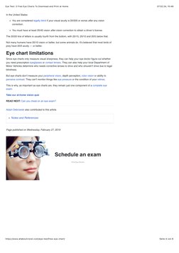 Free Printable Eye Test Charts | PDF | Visual Acuity | Clinical Medicine