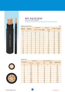 Supreme Low Voltage Cable Specifications | PDF | Electrical Conductor ...