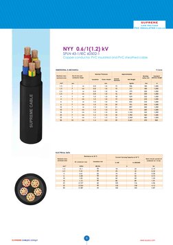 Supreme Low Voltage Cable Specifications | PDF | Electrical Conductor ...