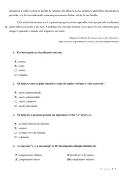 P á g i n a  3 | 5 
 
destrancou a porta e correu na direção de Amumu. Ele abraçou-a, mas quando se apercebeu, deu um passo