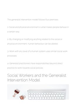Understanding the Generalist Model in Social Work | PDF | Social Work ...