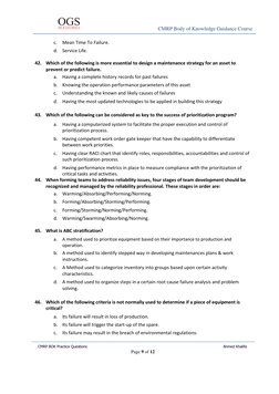 CMRP Exam Practice Questions Guide | PDF