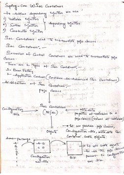 Spring Hand Written Notes | PDF