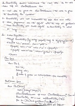 Spring Hand Written Notes | PDF