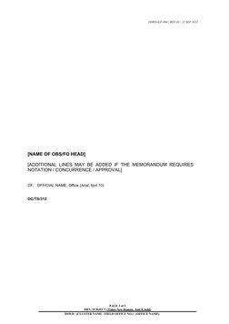 DSWD Memorandum Format Guide | PDF