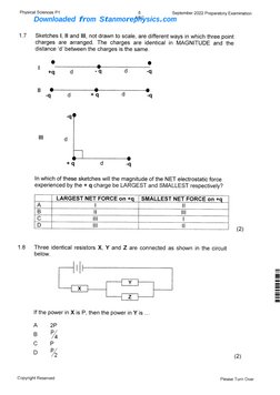 Physical Science Grade 12 SEPT 2022 P1 and Memo | PDF