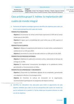 © Universidad Internacional de La Rioja (UNIR)
Asignatura
Datos del alumno
Fecha
Planificación y
Control de Gestión
Grupo 7
L
