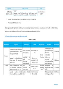 Asignatura
Datos del alumno
Fecha
Planificación y
Control de Gestión
Grupo 7
Lunes 05 de Enero
de 2024
Integrantes: Cristian