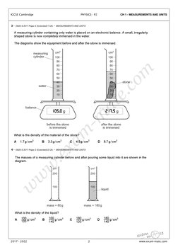 CH 1 - MEASUREMENTS AND UNITS
3 - (0625-S 2017-Paper 2 (Extended)/1-Q5) - MEASUREMENTS AND UNITS
4 - (0625-S 2017-Paper 2 (Ex