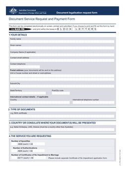 DFAT Document Legalisation Request Form | PDF | Notary Public | Mail