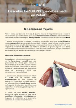 Vamos a empezar con una obviedad: Si quieres mejorar tu negocio es básico conocer la 
situación de la que partes: tienes que