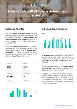 Descubre los 10 KPIS que debes medir 
en Retail
La tasa de fidelidad
Son los clientes que más vienen, los que 
nos eligen fre