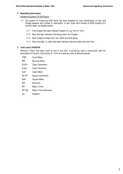 SCR Unified Standard Schedule of Rates - 2021
General and Operating Instructions
2.
2.1
2.1.1
First 2 digits (left side) ind