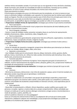 Principios del DUA en Educación Inclusiva | PDF | Aprendizaje | Plan de ...