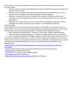 Principios del DUA en Educación Inclusiva | PDF | Aprendizaje | Plan de ...
