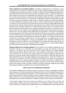 La Geografía hoy, temas para pensar su enseñanza 
 
5 
 
Primer problema de la enseñanza habitual: esta habitual configuració