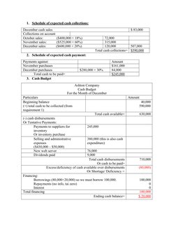 Chapter 8 Master Budgeting | PDF | Inventory | Cash