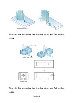 Sectioning in Engineering Drawing | PDF | Drawing | Technical Drawing