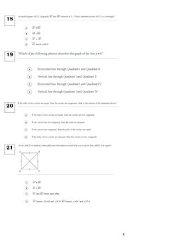 ACT II-Math Level 1-Model Exam (1) - 1 | PDF | Mathematics | Geometry